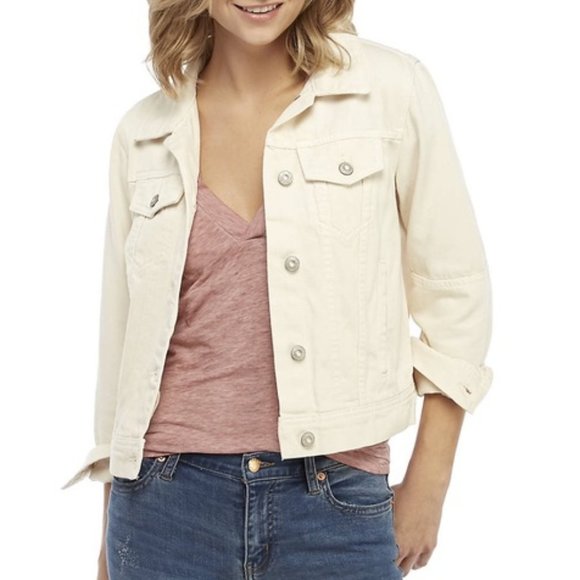 ivory denim jacket